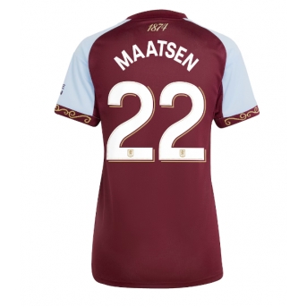 Billige Fotballdrakt Aston Villa Ian Maatsen #22 Replika Hjemmedrakt Dame 2025-26 Kortermet